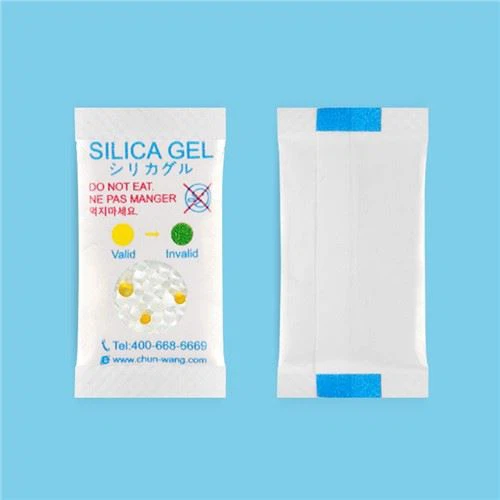 Dangosydd Pecynnu Bwyd Bagiau Amsugnol Silica Gel 2G